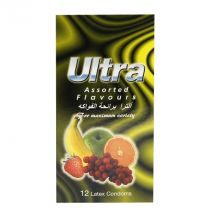 ULTRA ASSORTED FLAVOURS 12 CONDOMS 502373