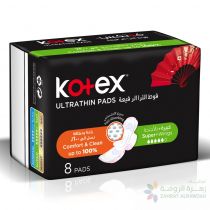 KOTEX ULTRA-THIN PADS SUPER WITH WINGS 8