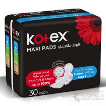 KOTEX MAXI PADS NORMAL WITH WINGS 30