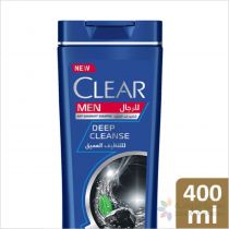 CLEAR MEN'S ANTI-DANDRUFF SHAMPOO DEEP CLEANSE, 400ML