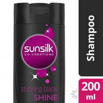 SUNSILK SHAMPOO BLACK SHINE, 200ML