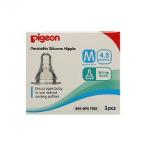 PIGEON SILICONE NIPPLE S- (M) 3PC/BOX 39299