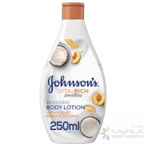 JOHNSON'S VITA-RICH BODY LOTION PEACH+YOG 250ML