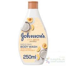 JOHNSON'S VITA-RICH BODY WASH PEACH+YOG 250ML