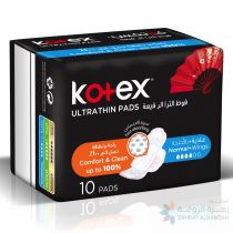 KOTEX ULTRA-THIN PADS NORMAL WITH WINGS 10