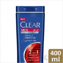 CLEAR MEN'S ANTI-DANDRUFF SHAMPOO STYLE EXPRESS 2IN1, 400ML