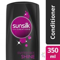 SUNSILK CONDITIONER BLACK SHINE, 350ML