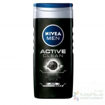 NIVEA MEN ACTIVE CLEAN CHARCOAL SHOWER GEL, WOODY SCENT, 500ML