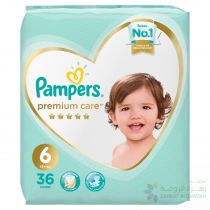 PAMPERS PREMIUM CARE DIAPERS, SIZE 6, EXTRA LARGE, 13+ KG, MEGA PACK, 36 COUNT