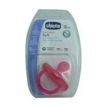 CHICCO SOOTH PH. SOFT PINK SILIC 12 M+ 1PC 51915