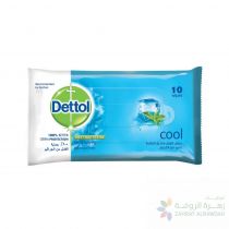 DETTOL ANTI-BACTERIAL SKIN WIPES COOL 10'S