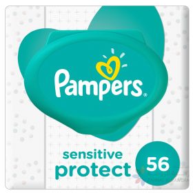 PAMPERS SENSITIVE BABY WIPES, 56 COUNT